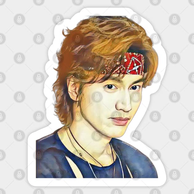 Jerry yan - Bao long - xiao Bai tu - Jerry baby Sticker by Kb.art